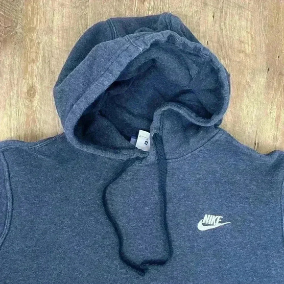 Nike Hoodie Sweatshirt Men's M Y2K Blue Label Heather Navy Blue Pullover - Picture 2 of 13